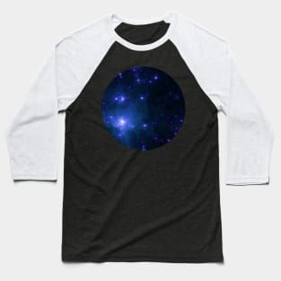Blue nebula with stars Baseball T-Shirt